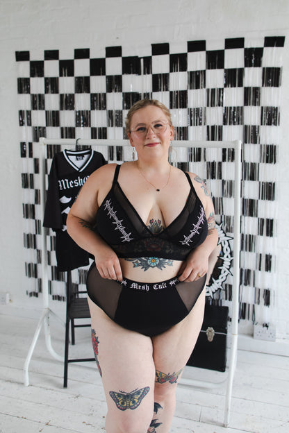 Barbed Wire Edit - Wireless Longline Bralette