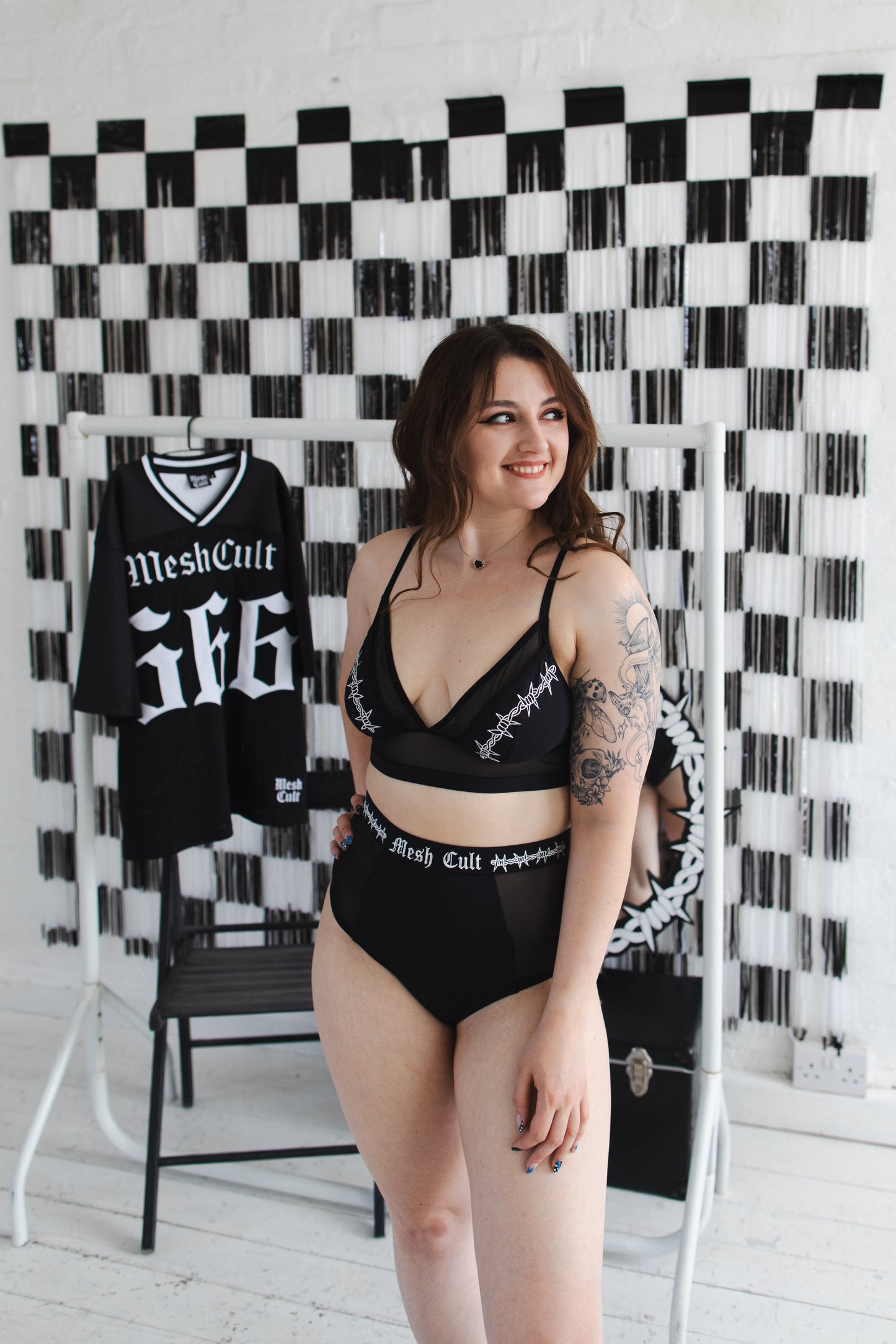 Barbed Wire Edit - Wireless Longline Bralette