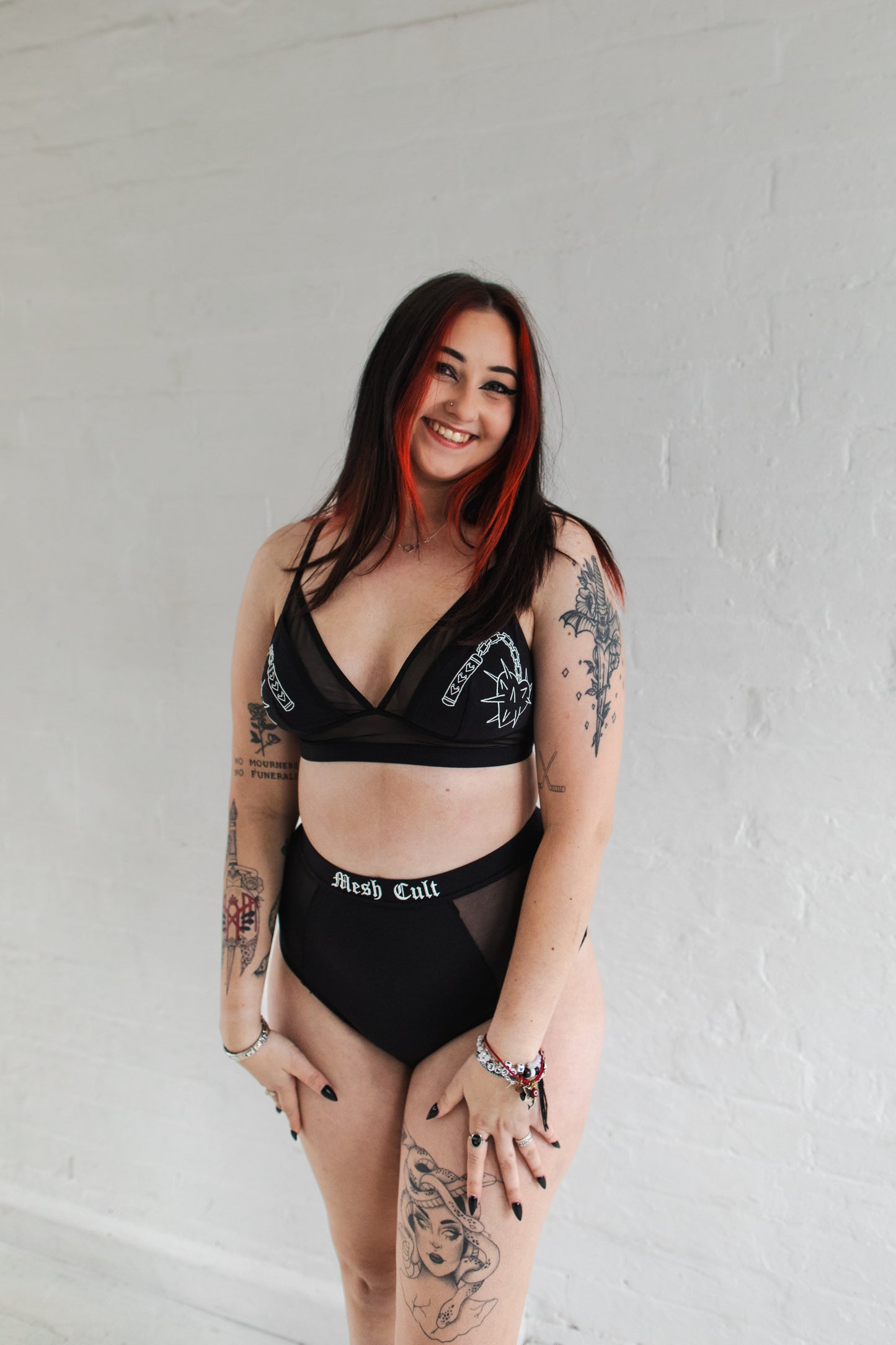 Heart Flail Edit - Wireless Longline Bralette