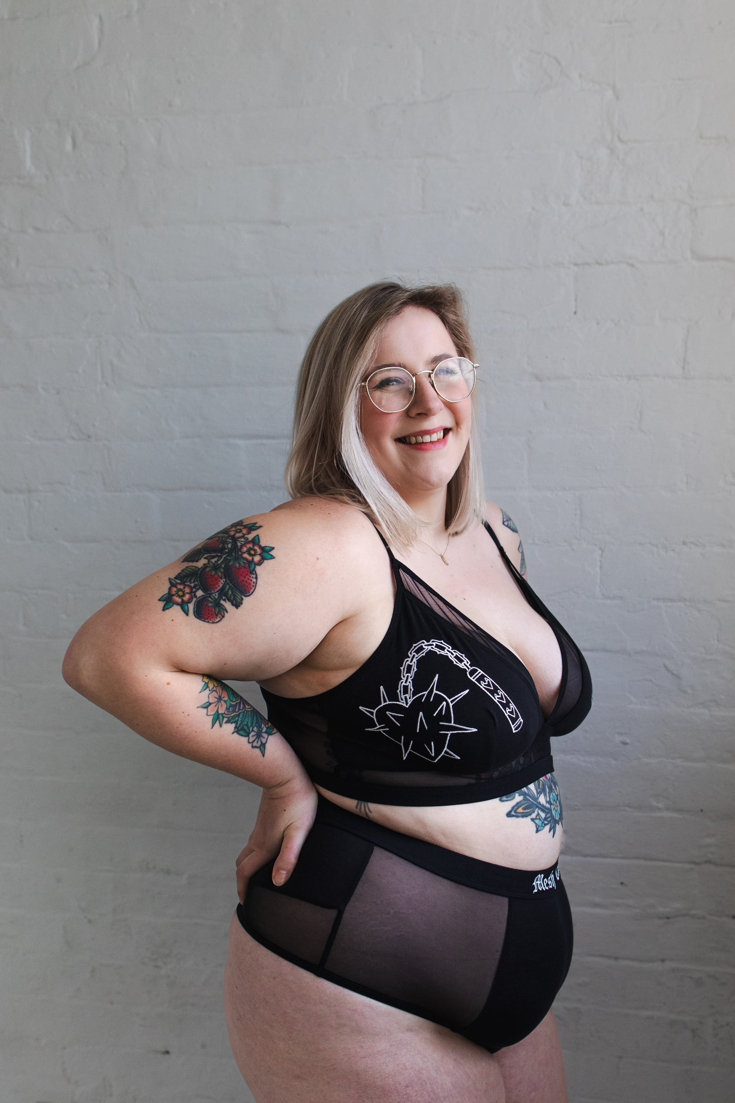 Heart Flail Edit - Wireless Longline Bralette