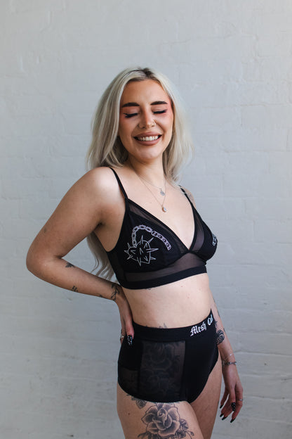 Heart Flail Edit - Wireless Longline Bralette