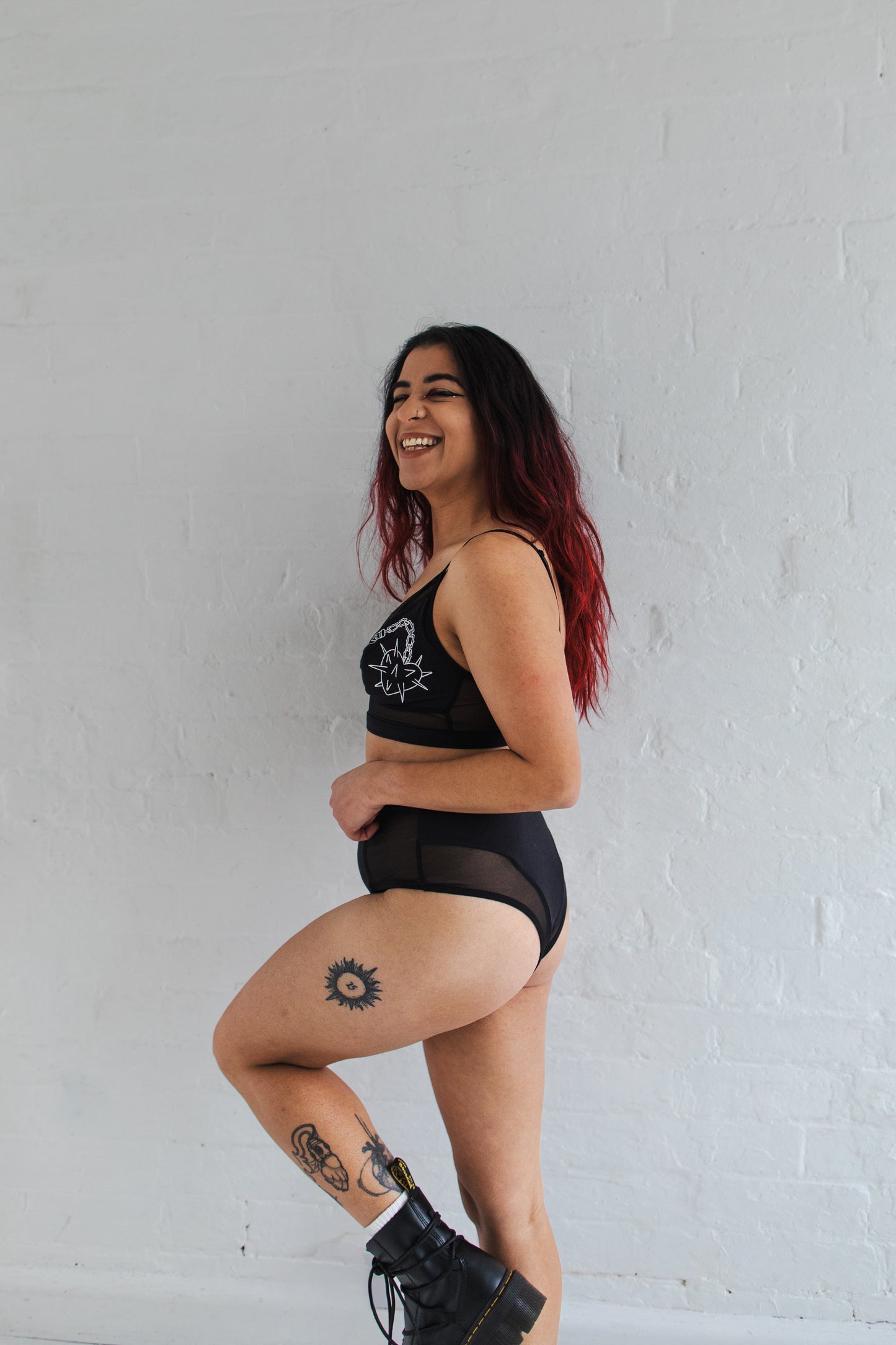 Heart Flail Edit - Wireless Longline Bralette