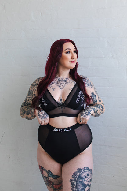 Heart Flail Edit - Wireless Longline Bralette