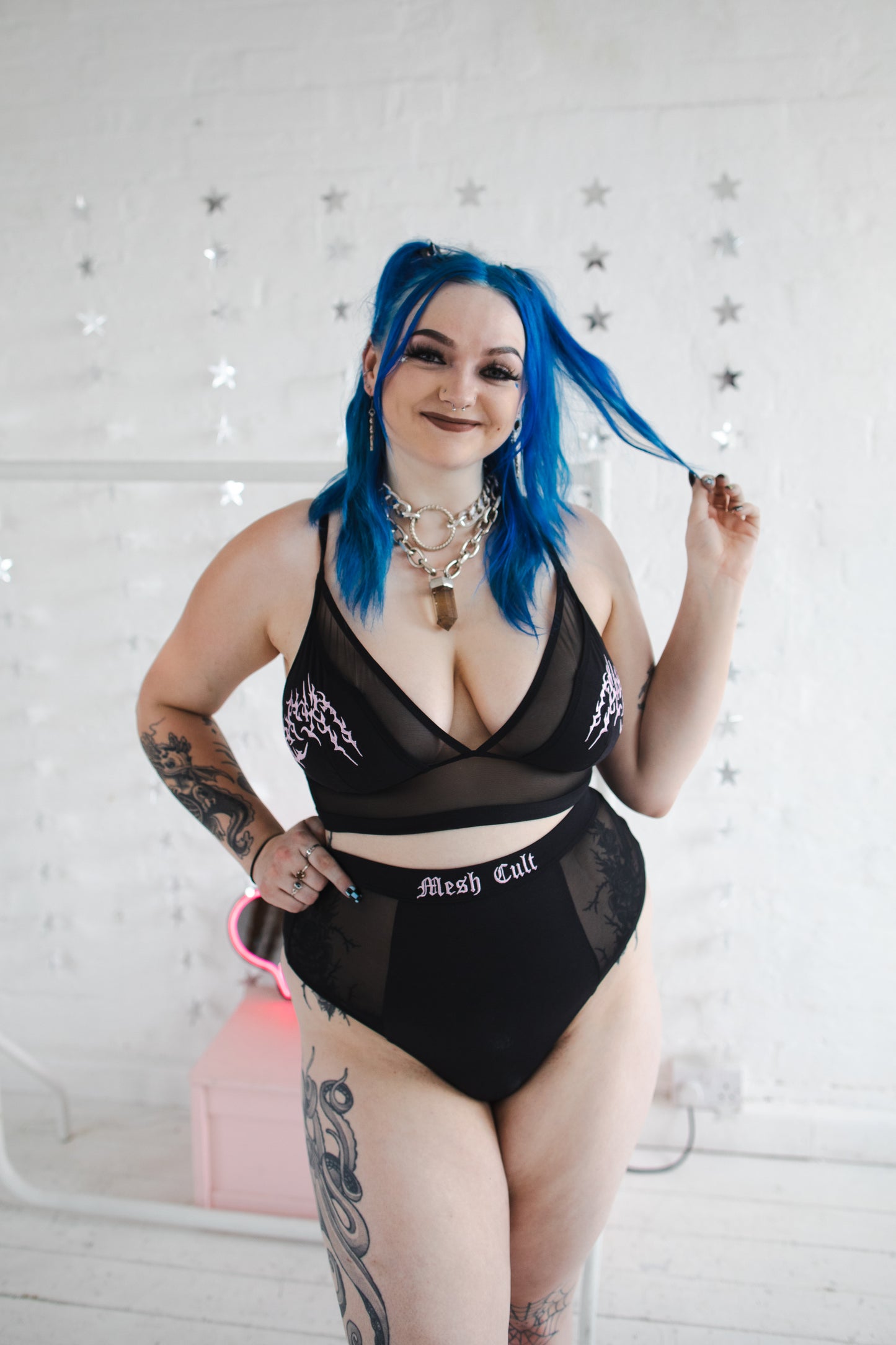 Cyber Sigilism Edit - Wireless Longline Bralette