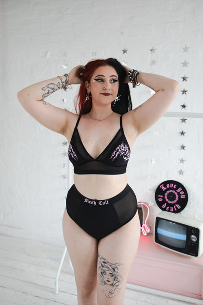 Pink High Waisted Briefs - The Cult Classics 2.0
