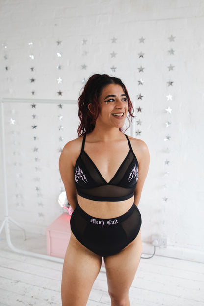 Cyber Sigilism Edit - Wireless Longline Bralette